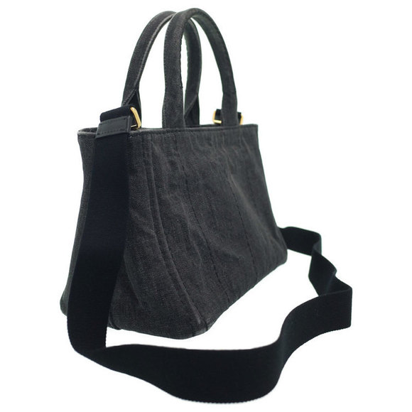 Prada 2WAY Handbag Canapa Denim Mini - Picture 1 of 9